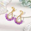 201 Stainless Steel Stud Earrings EJEW-MZ00809-01-1