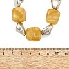 Cube Imitation Gemstone Acrylic Beaded Necklaces for Women NJEW-JN06476-5