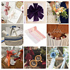 4 Rolls 4 Colors Frayed Polyester Ribbon OCOR-TA0002-87B-9