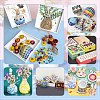 Light Color Series Glass Mosaic Cabochons GLAA-WH0032-10B-5