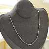 Brass Ball Cable Chain Necklaces for Women NJEW-M051-01P-4