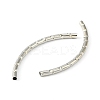 Brass Curved Tubes Beads KK-B793-N-2