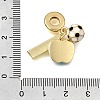 Football Theme Brass & Enamel European Dangle Charms KK-CBA8E93-01E-3