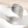 304 Stainless Steel Cuff Bangles for Women BJEW-Z096-02P-3