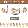 400Pcs CCB Plastic Tube Bails CCB-SC0001-28KC-2