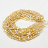 Electroplate Glass Beads Strands EGLA-D018-4x4mm-49-2