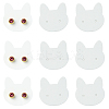 100Pcs Cat Shaped Paper Earring Display Cards EDIS-YW0001-09B-1