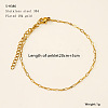 304 Stainless Steel Figaro Chain Anklets FS-WG7E8C4-11-1