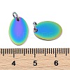 Ion Plating(IP) 304 Stainless Steel Stamping Blank Tag Charms STAS-I311-34RC-2