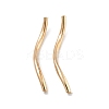Brass Twist Tube Beads KK-B120-02D-LG-1