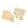Natural Rose Quartz Links Connectors G-E538-01G-02-2