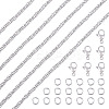 DIY 304 Stainless Steel Cable Chain Bracelets/Neckalaces Making Kits DIY-TA0011-27A-2