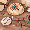 26Pcs 13 Styles Transparent & Opaque Resin & Walnut Wood Pendants RESI-TA0002-57-4