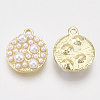 ABS Plastic Imitation Pearl Pendants X-PALLOY-T071-007-2