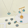 14Pcs 7 Styles Tibetan Style Alloy Pendants FIND-HY0002-03-3