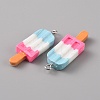 Three Color Opaque Resin Pendants RESI-TAC0010-66D-2