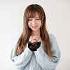 2 Pairs 2 Colors Cute Orangaz Oversleeves AJEW-GF0005-15-5