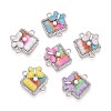 Alloy Crystal Rhinestone and ABS Imitation Pearl Connector Charms PALLOY-T092-09P-1