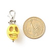 Skull Synthetic Howlite Pendant Decorations X1-HJEW-JM00620-3