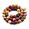 Natural Mookaite Beads Strands G-S259-37-10mm-2