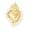 Brass Measle Pendants KK-S390-01G-04-1