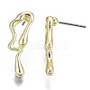 Alloy Stud Earrings EJEW-N046-007-NR-3