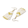 304 Stainless Steel with Glass Dangle Stud Earring EJEW-MZ00179-02-4