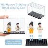 FINGERINSPIRE 4Pcs Transparent Plastic Minifigure Display Cases ODIS-FG0001-78-4