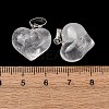 Natural Quartz Crystal Pendants G-B188-04P-07-3