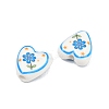 Floral Printed Porcelain Beads PORC-A033-01C-2