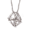 3Pcs 3 Sizes 304 Stainless Steel Macrame Pouch Empty Stone Holder Necklace Making NJEW-JN05240-5