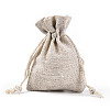 Cotton Cloth Packing Pouches Drawstring Bags ABAG-R011-7X9-01-3