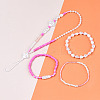 DIY 10 Style ABS & Acrylic Beads Jewelry Making Finding Kit DIY-N0012-05D-4