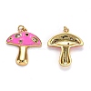 Autumn Theme Real 18K Gold Plated Brass Micro Pave Cubic Zirconia Pendants ZIRC-L100-019C-G-2