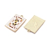 Rack Plating Alloy Enamel Pendants LS-ENAM-N056-392A-KCG-2