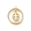 Brass Micro Pave Cubic Zirconia Pendants KK-G519-07G-04-1