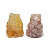 Natural Cherry Blossom Agate Sculpture Display Decorations G-F719-55C-3