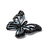 Spray Paint Alloy Rhinestones Pendants ALRI-E130-01EB-03-2