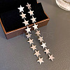 Silver Needle Silver Earrings Fashion Metal Earrings Simple Design Earrings TV7290-21-1
