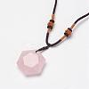 Natural & Synthetic Mixed Stone Pendant Necklaces NJEW-P157-3