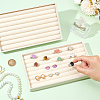 7-Slot Rectangle Velvet Wedding Ring Storage Display Trays AJEW-WH0471-129B-3
