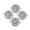 Alloy Enamel Links Connectors ENAM-TAC0003-01S-01V-1