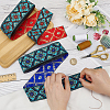 2 Bundles 2 Styles Ethnic Style Polyester Embroidery Ribbons OCOR-FG0002-29-3