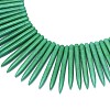 Synthetic Turquoise Graduated Spike Beads Strands G-F604-10C-2