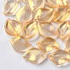 Transparent Spray Painted Glass Pendants GLAA-S054-001B-02-1