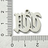 Non-Tarnish 201 Stainless Steel Pendants STAS-B055-01P-W-3