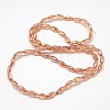 Electroplate Crystal Glass Rice Beads Strands EGLA-F042-A01-3