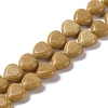Synthetic Yellow Goldstone Beads Strands G-I372-A11-01-1
