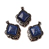 Dyed Natural Lapis Lazuli Pendants G-A297-03R-21-1