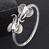Elephant Alloy Cuff Bangles WGC2DAC-01-1